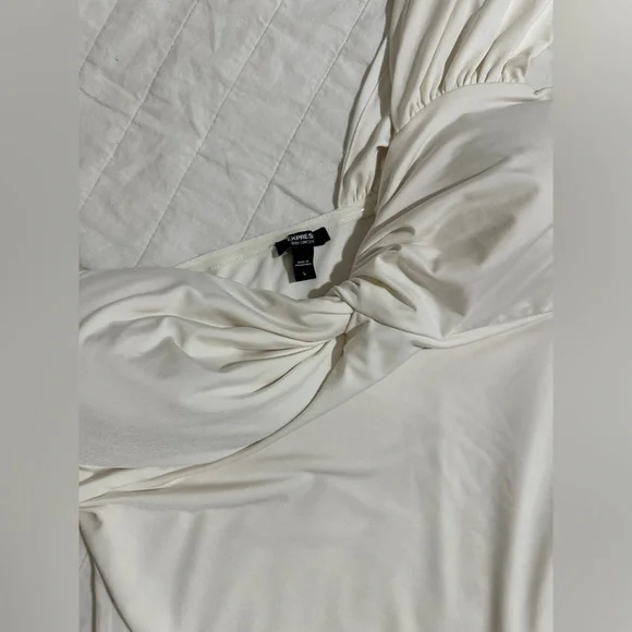 Body Contour Compression Silky One Shoulder Twist Thong Bodysuit - Picture 6 of 7